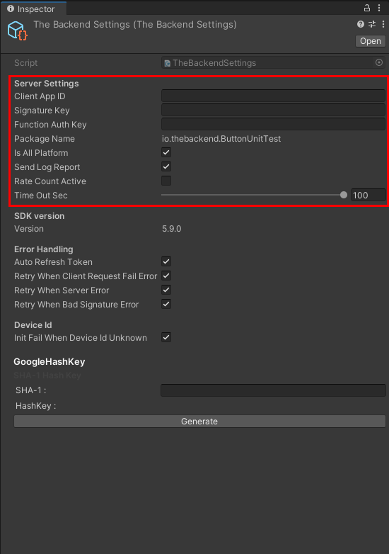 Configure the BACKND SDK Inspector | BACKND Developer Documentation